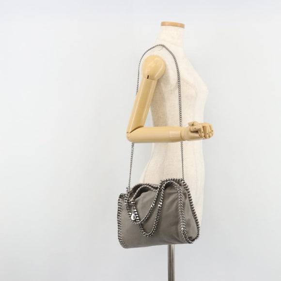 Stella MacCartney Falabella Chain Bag Polyester 2way Gray 371223 Auth 189600A