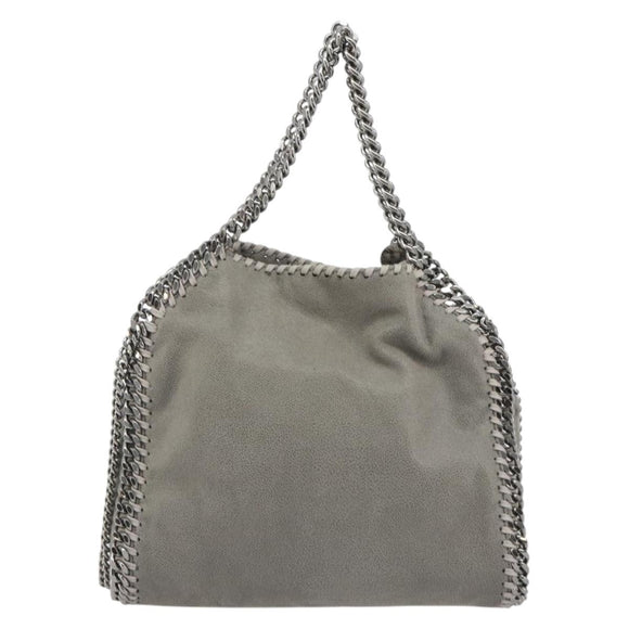 Stella MacCartney Falabella Chain Bag Polyester 2way Gray 371223 Auth 189600A
