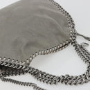 Stella MacCartney Falabella Chain Bag Polyester 2way Gray 371223 Auth 189600A-6