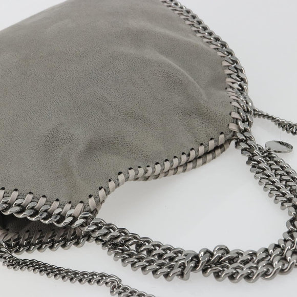 Stella MacCartney Falabella Chain Bag Polyester 2way Gray 371223 Auth 189600A