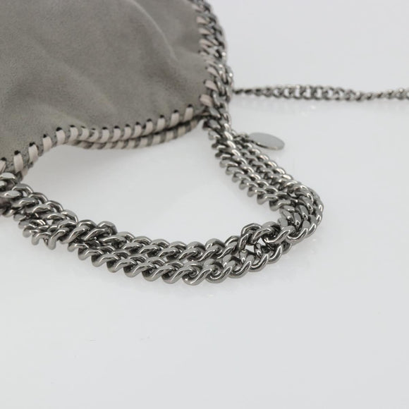 Stella MacCartney Falabella Chain Bag Polyester 2way Gray 371223 Auth 189600A