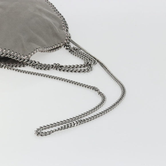 Stella MacCartney Falabella Chain Bag Polyester 2way Gray 371223 Auth 189600A
