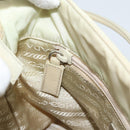 PRADA Tote Bag Nylon Ivory Silver Auth 189601-20