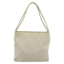 PRADA Tote Bag Nylon Ivory Silver Auth 189601-2
