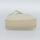 PRADA Tote Bag Nylon Ivory Silver Auth 189601-5