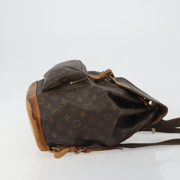 LOUIS VUITTON Monogram Montsouris GM Backpack M51135 LV Auth 189603