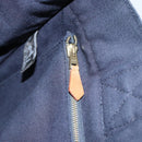 HERMES New Fourre Tout PM Hand Bag Canvas Navy Silver Auth 189604-19