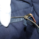 HERMES New Fourre Tout PM Hand Bag Canvas Navy Silver Auth 189604-12