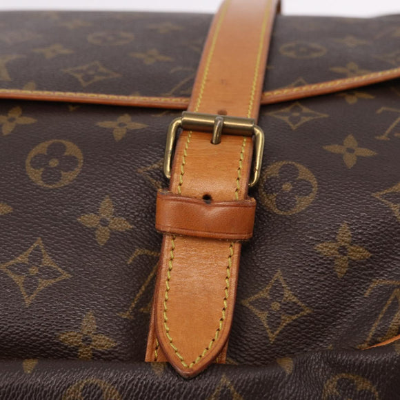 LOUIS VUITTON Monogram Saumur 43 Shoulder Bag M42252 LV Auth 189607