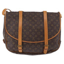 LOUIS VUITTON Monogram Saumur 43 Shoulder Bag M42252 LV Auth 189607-2