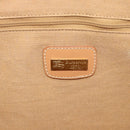 Burberrys Nova Check Hand Bag PVC 2way Blue Gold Auth 189609-19