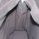 HERMES Her LineMM Hand Bag Canvas Gray Silver Auth 189610-18