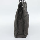HERMES Her LineMM Hand Bag Canvas Gray Silver Auth 189610-4