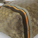 GUCCI GG Crystal Tote Bag Coated Canvas Beige 189669 Auth 189612-18
