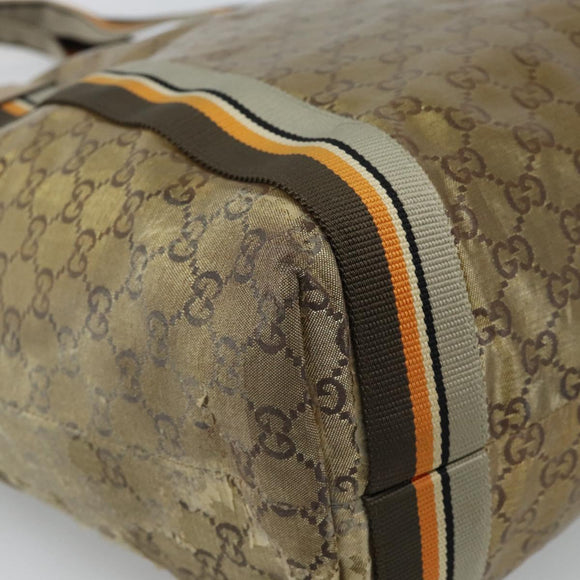 GUCCI GG Crystal Tote Bag Coated Canvas Beige 189669 Auth 189612