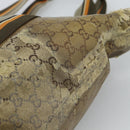 GUCCI GG Crystal Tote Bag Coated Canvas Beige 189669 Auth 189612-8