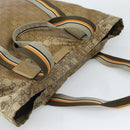GUCCI GG Crystal Tote Bag Coated Canvas Beige 189669 Auth 189612-6