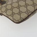 GUCCI GG Supreme Web Sherry Line Bag PVC Beige Gold 904 02 047 Auth 189616-17