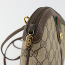 GUCCI GG Supreme Web Sherry Line Bag PVC Beige Gold 904 02 047 Auth 189616-9