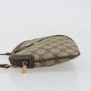 GUCCI GG Supreme Web Sherry Line Bag PVC Beige Gold 904 02 047 Auth 189616-4