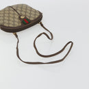 GUCCI GG Supreme Web Sherry Line Bag PVC Beige Gold 904 02 047 Auth 189616-7