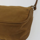 PRADA Accessory Pouch Nylon Brown Silver Auth 189617-12