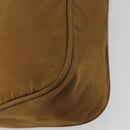 PRADA Accessory Pouch Nylon Brown Silver Auth 189617-13
