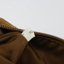 PRADA Accessory Pouch Nylon Brown Silver Auth 189617-20