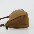 PRADA Accessory Pouch Nylon Brown Silver Auth 189617-5