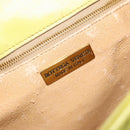 BOTTEGA VENETA INTRECCIATO Hand Bag Leather Yellow Gold Auth 189621-19