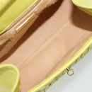 BOTTEGA VENETA INTRECCIATO Hand Bag Leather Yellow Gold Auth 189621-11