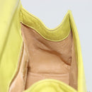 BOTTEGA VENETA INTRECCIATO Hand Bag Leather Yellow Gold Auth 189621-20