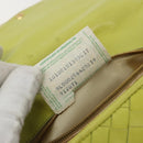 BOTTEGA VENETA INTRECCIATO Hand Bag Leather Yellow Gold Auth 189621-12