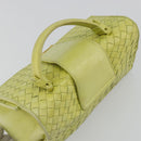BOTTEGA VENETA INTRECCIATO Hand Bag Leather Yellow Gold Auth 189621-6