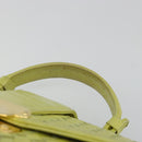BOTTEGA VENETA INTRECCIATO Hand Bag Leather Yellow Gold Auth 189621-8