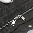 HERMES Her Line MM Hand Bag Canvas Gray Silver Auth 189626-17
