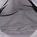 HERMES Her Line MM Hand Bag Canvas Gray Silver Auth 189626-10