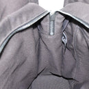 HERMES Her Line MM Hand Bag Canvas Gray Silver Auth 189626-19