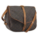 LOUIS VUITTON Monogram Saumur 35 Shoulder Bag M42254 LV Auth 189628-1