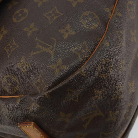 LOUIS VUITTON Monogram Saumur 35 Shoulder Bag M42254 LV Auth 189628