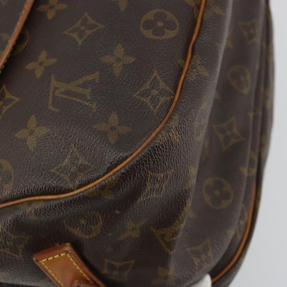 LOUIS VUITTON Monogram Saumur 35 Shoulder Bag M42254 LV Auth 189628