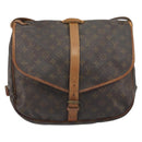 LOUIS VUITTON Monogram Saumur 35 Shoulder Bag M42254 LV Auth 189628-13