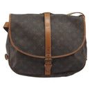 LOUIS VUITTON Monogram Saumur 35 Shoulder Bag M42254 LV Auth 189628-2