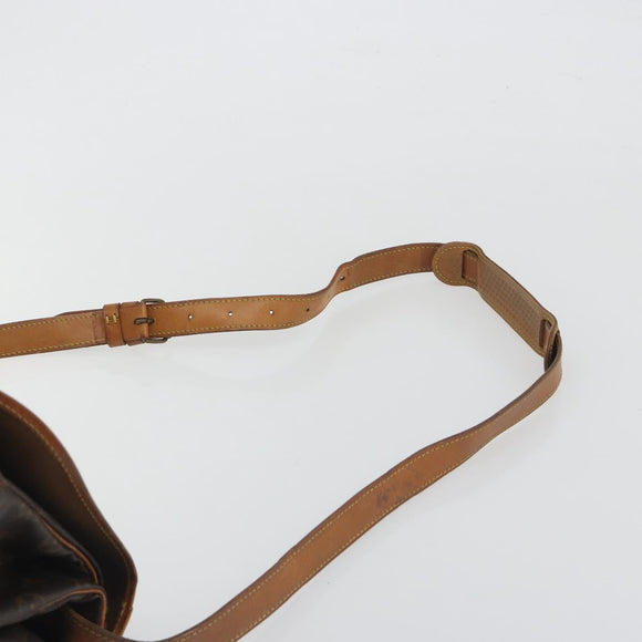 LOUIS VUITTON Monogram Saumur 35 Shoulder Bag M42254 LV Auth 189628