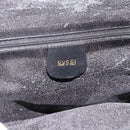 GUCCI Bamboo Hand Bag Leather 2way Black Gold 000 3780 0289 Auth 189634-19