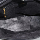 GUCCI Bamboo Hand Bag Leather 2way Black Gold 000 3780 0289 Auth 189634-11
