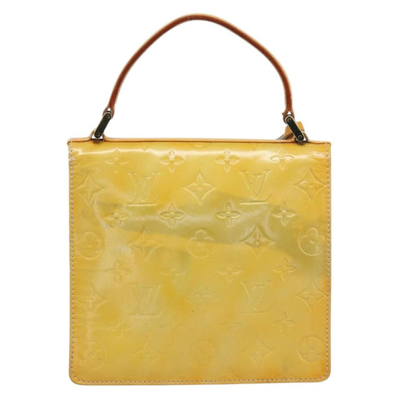 LOUIS VUITTON Monogram Vernis Spring street Hand Bag Gris M91029 LV Auth 189637