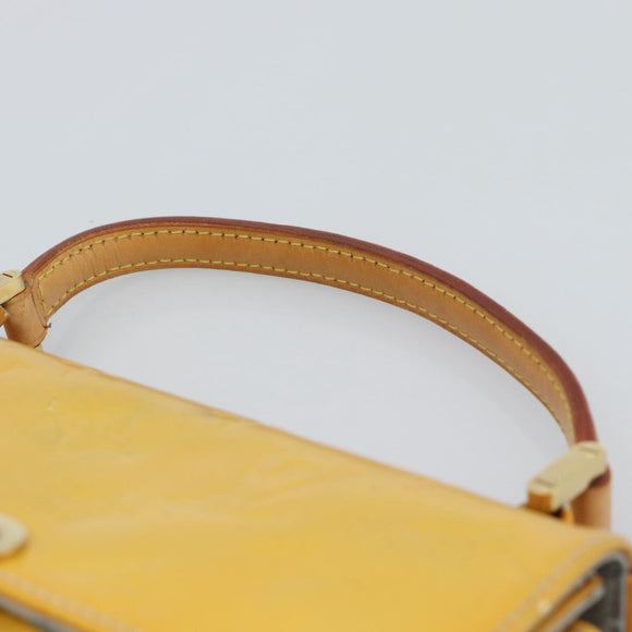 LOUIS VUITTON Monogram Vernis Spring street Hand Bag Gris M91029 LV Auth 189637