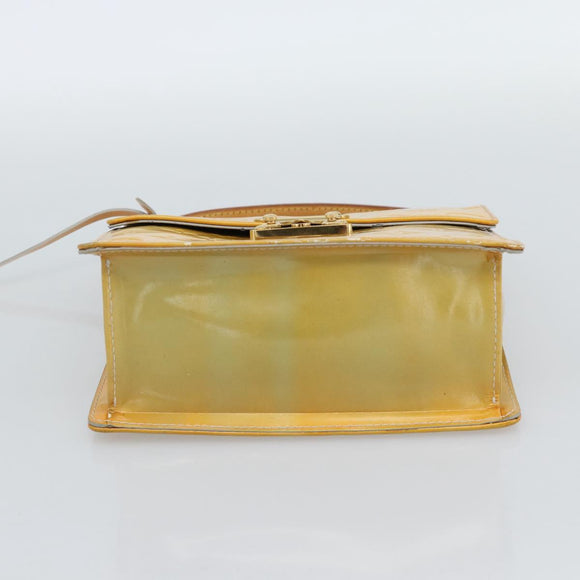 LOUIS VUITTON Monogram Vernis Spring street Hand Bag Gris M91029 LV Auth 189637