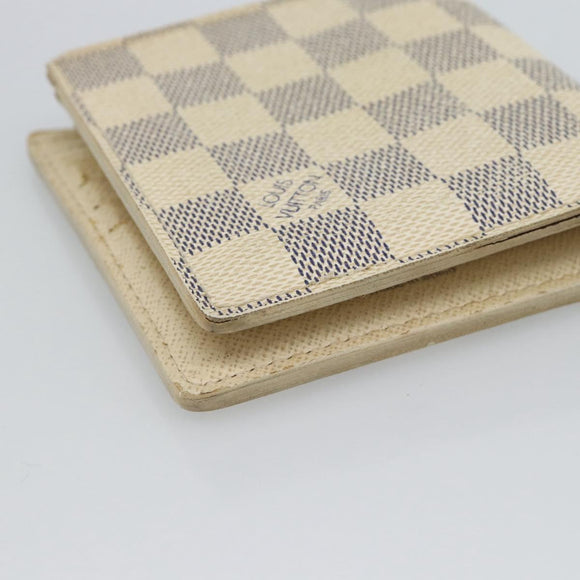 LOUIS VUITTON Damier Azur Porte Feuille Marco Bifold Wallet N60018 Auth 189638